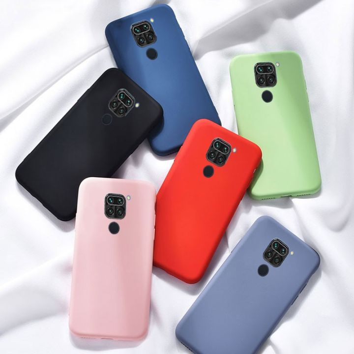 Redmi Note 9 Black Silicon Case With Fur Inside