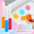 Flower Shaped Toilet Cleaner Gel Deodorant Air Freshener Aromatic Needle Detergent. 