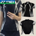 Sutuiying YONEX 2025 Chiharu Shida Pro Tournament Badminton Apparel - Unisex New JP Quick-Dry Performance Top Bottoms Set badminton shirt. 