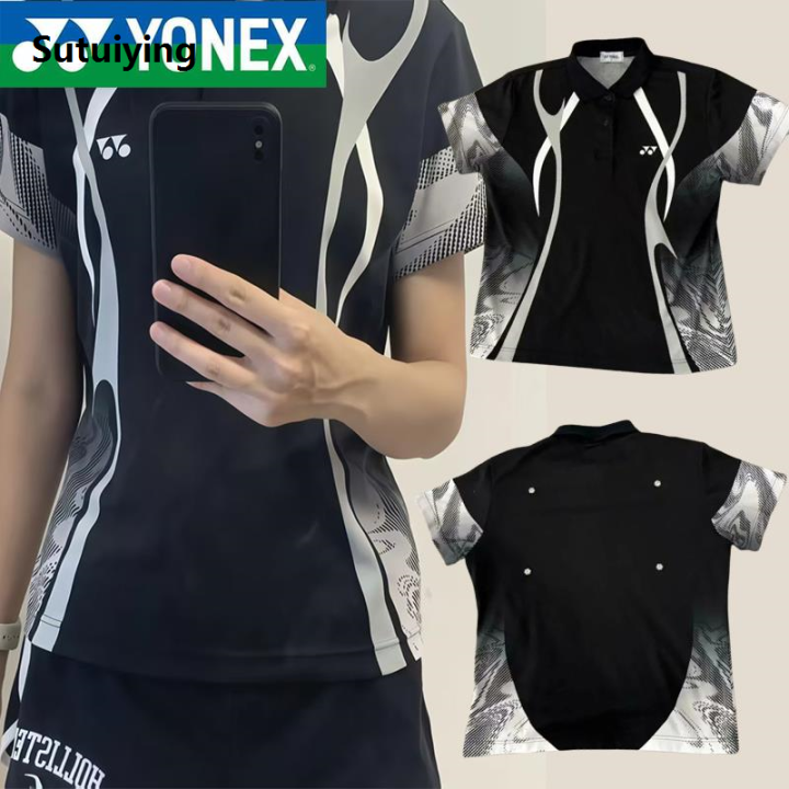 Sutuiying%20YONEX%202025%20Chiharu%20Shida%20Pro%20Tournament%20Badminton%20Apparel%20-%20Unisex%20New%20JP%20Quick-Dry%20Performance%20Top%20Bottoms%20Set%20badminton%20shirt%20-%20Image%203