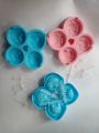 4 Cavities Ice Mold Flexible Silicone Ice Cube Trays. 