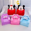 Foldable Kids Sofa, Plush Children Couch Backrest Armchair Bed. 