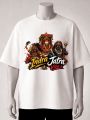 Indra Jatra Vibe – Traditional Nepal Festival T-Shirt-Cream, Maroon, White. 