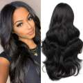 Natural black curly hair wig Hair Extension. 