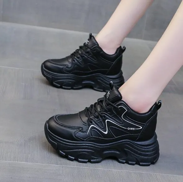 Chunky%20Sneakers%20Women's%20Casual%20Footwear%20Flats%20Vintage%20Thick%20Soled%20Leisure%20Sports%20Shoes%20-%20Image%202