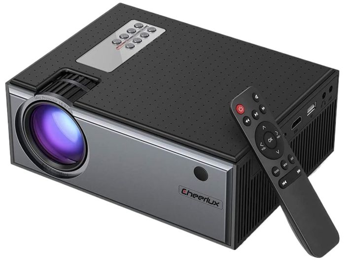 Cheerlux C8 Mini Projector for Homes, Schools & Cafes