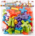 Water Pipe Building Blocks DIY Pipeline Tunnel Block Assembling Pipeline Tunnel Block Model Toy For Kids Kindergarten Puzzle Toy. 