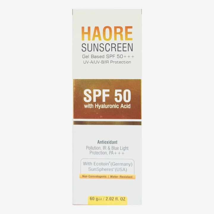 HAORE Sunscreen Gel spf 50 +++, 60 gm