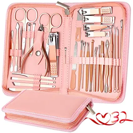 Manicure%20Set%20Pedicure%20Kit%20Womens%20Nail%20Clippers%20Set%2032%20in%201%20Professional%20Grooming%20Care%20Tools%20Nail%20Kit%20-%20Image%205
