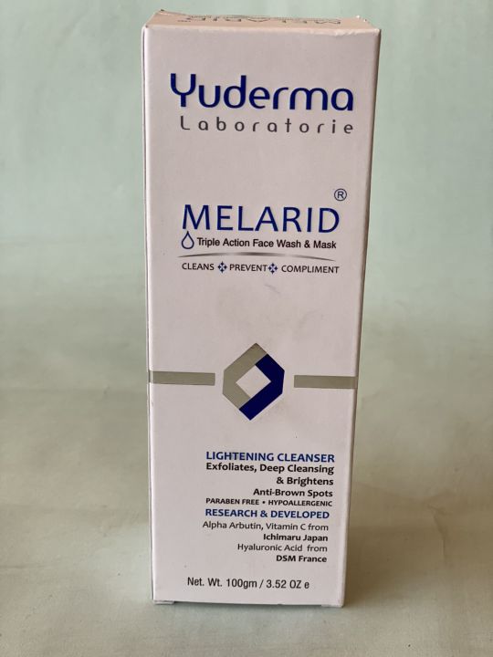 Melarid Triple Action Face Wash And Mask, 100 Gm, Youderma