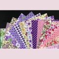 2X DIY Quilting Patch 60Pcs 10cmx10cm Charm Pack Cotton Fabric Patchwork Bundle Fabrics Cloth Sewing. 