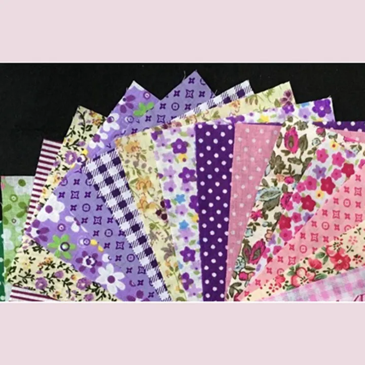 2X%20DIY%20Quilting%20Patch%2060Pcs%2010cmx10cm%20Charm%20Pack%20Cotton%20Fabric%20Patchwork%20Bundle%20Fabrics%20Cloth%20Sewing%20-%20Image%202
