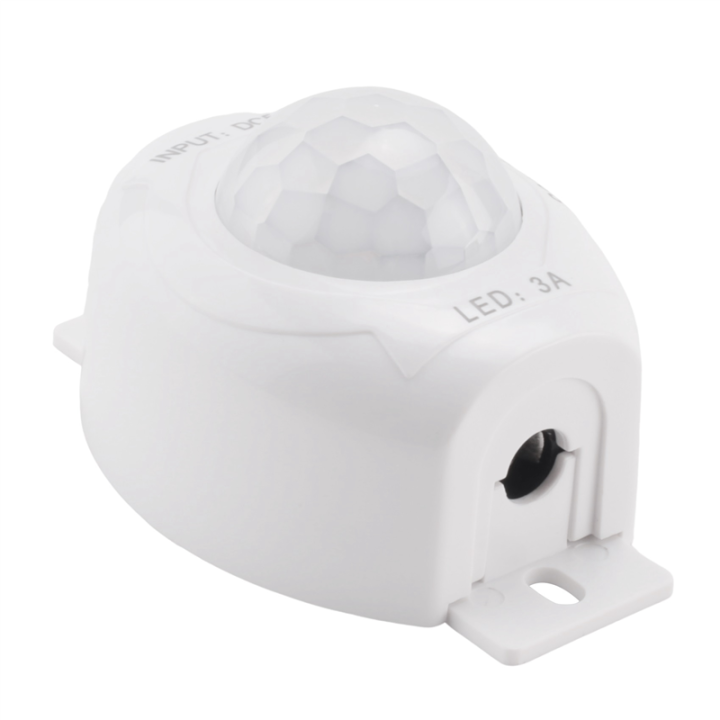 fasdaga%205X%20PIR%20Infrared%20Motion%20Sensor%20Detector%20DC5-24V%20Auto%20on%20Off%20Timer%20Switch%20LED%20Light%20Body%20PIR%20Motion%20Sensor%20Lamp(White)%20-%20Image%207