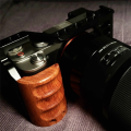 Camera Cage A7C Camera with Wooden Handle Protection Frame Housing Cage Handle. 