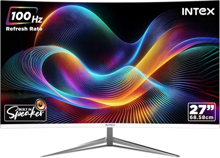 Intex Frameless 27 inch 100hz IPS FHD Monitor With Inbuilt Speaker ...
