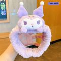 DISICHEN 【 】 Fashion Kawaii Cartoon Cinnamoroll My Melody Kuromi Plushie Headband Cute Makeup Wash Hair Ring Hair Accessories Gifts Cologo. 