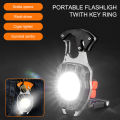 Portable Keychain LED Flashlights with Lighter, Whistles, Screwdriver, Bottle Opener, Magnet Base | Portable Flashlight With Keyring. 