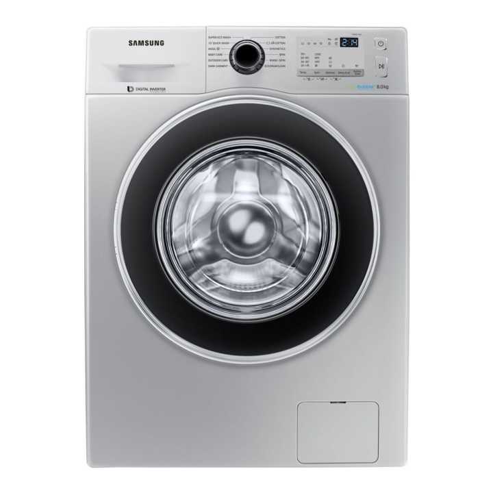 SAMSUNG WW80J4213GS 8kg Fully Automatic DIT Front Load Washing Machine with Eco Bubble