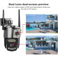 Dual Lens Security Camera V380 Pro Smart Home 4MP Auto Tracking Waterproof Outdoor Wireless WIFI IP Camera. 