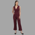 Women Wrap Jumpsuit (Brown) PRIME DOKO. 