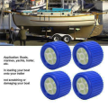 Ktteay Boat Trailer Ribbed Wobble Rollers, Trailer Roller Boat Ramp Rollers Boat Lift Wheels Kit for Boat Yacht Trailer,4pcs. 