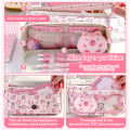 Cartoon Pink Capybara Pencil Storage Bag Kawaii Pencil Box Large Capacity Pencil Case School Stationery Case Makeup Bag LUKE. 
