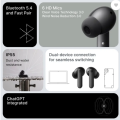 CMF BY NOTHING Buds 2 Wireless Earbuds with 48 dB Hybrid ANC,Ultra Bass Technology 2.0 ,55 Hours Battery Life, 11 mm PMI Driver, 6 HD Microphones and Spatial Audio, IP55 Waterproof (Light Green, In the Ear). 