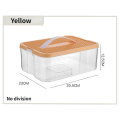 Stackable Toys Organizer Adjustable Sundries Container Storage Case Yellow-B 1 Piece. 
