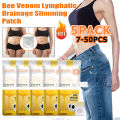 NEW 5Packs Bee Venom Lymphatic Drainage Patch Weight Loss Slimming Navel Sticker Fat Burning Anti-Swelling Slimming Patch. 