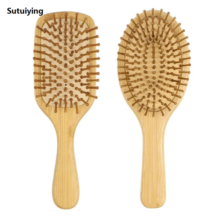 Sutuiying%20Detangling%20Hairbrush%20Bamboo%20Bristles%20Detangling%20Hairbrush%20Natural%20Luxury%20Wooden%20Bamboo%20Hair%20Brush%20for%20Long%20Curly%20Thin%20Short%20Dry%20Hair%20-%20Image%202