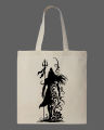 Lord Shiva Graphic Printed Tote Bag Set | Black, White. 