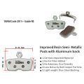 NXFDSIOZ SPORT 8 Pairs Ex Plus Bicycle Disc Brake Pads for AVID Code 2011+Code R Guide RE Disc Brake,Alu-Alloy. 