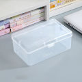New Transparent Plastic Storage Box Photocards Small Card Storage Box Desk Organizer Box Classification Box Stationery. 