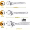 Ingco 3Pcs Adjustable Wrench Set 6"8"10" HADWK031. 