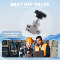 JAERBEE Needle Valve Adjustable 1/4 inch Male to Female Thread Stainless Steel 304 Flow Control Shut Off Crane Needle Valve. 
