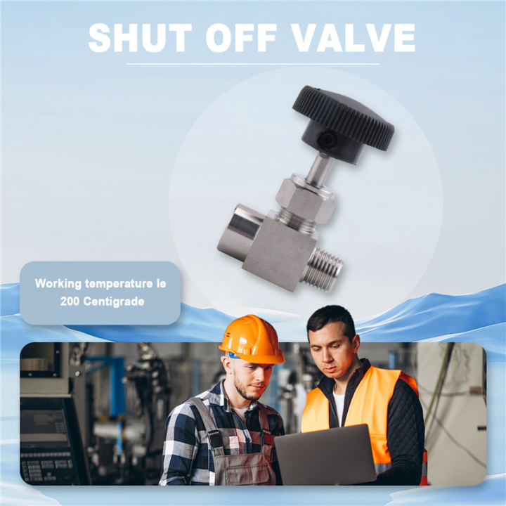 JAERBEE%20Needle%20Valve%20Adjustable%201/4%20inch%20Male%20to%20Female%20Thread%20Stainless%20Steel%20304%20Flow%20Control%20Shut%20Off%20Crane%20Needle%20Valve%20-%20Image%207
