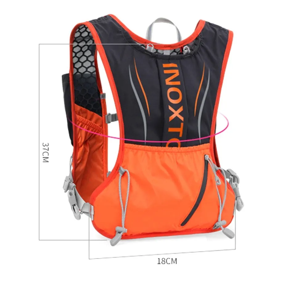 INOXTO 5L Hydration Vest Backpack Water Running Vest Pack with 1pc
