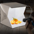 Anedshaop Mini Folding Photo Booth Softbox Small LED Lights Portable Folding 【2025 Version】 Light Box Photo Props Double Light Strip 6 Color Backdrop. 