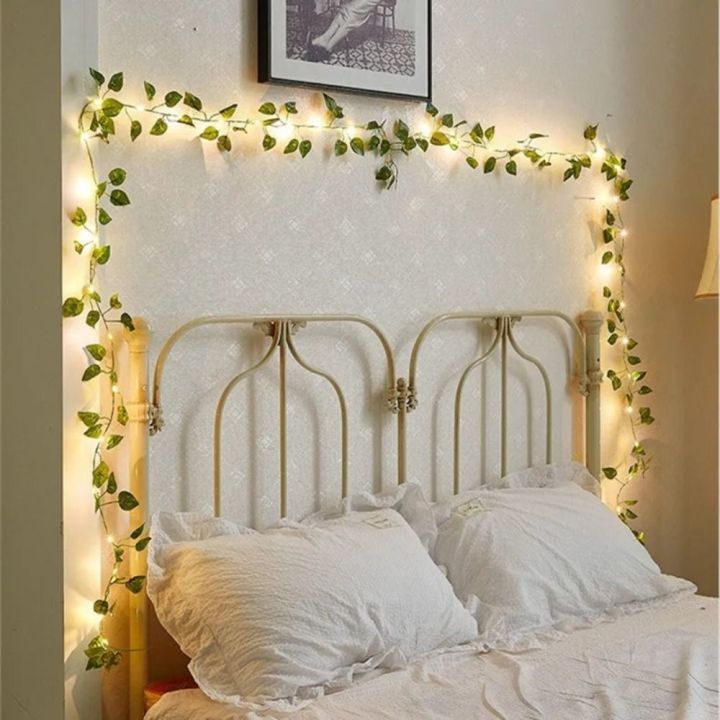Home%20Wall%20Decor%202M%2020%20LED%20Green%20Leaf%20String%20Lights%20Battery%20Operated%20Artificial%20Vine%20Fairy%20Lights%20Fake%20Green%20Leaf%20Vine%20Design%20Curtain%20Led%20Lights%20Living%20Room%20-%20Image%208