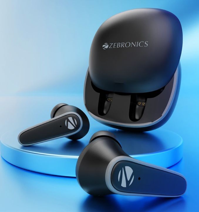 Zebronics Wireless Earbuds PODS1 ENC ANC 22 h (ANC ON),28 h (ANC