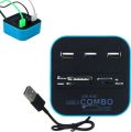 All In One Card Reader With 2.0 Usb Hub. 