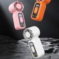 Portable Rechargeable Mini Handheld Fan Powerful Wind Ultra-Quiet Small Electric Fan Digital Display Personal Cooling Fan Gift. 