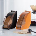 Hand Drip Coffee Filter Paper Holder Storage Rack With Acrylic Cover Dispenser Storage Barista Tools For Kitchen Utensils. 