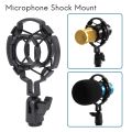 Universal Professional Condenser Microphone Mic Shock Mount Holder Studio Recording Bracket For Large Diaphram Mic Clip. 