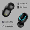 Q13S Bluetooth Wireless Binaural Tws Stereo Business Earbuds With Charging Bin - Black. 