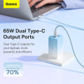 Baseus 65W GaN5 Pro Charger Quick Charge 4.0 3.0 Type C PD USB Charger Portable Fast Charger For Laptop Tablet Phone. 