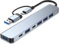 7 in 1 USB C Hub with USB 3.0, USB 2.0 Ports for MacBook Pro Air and More Devices. 