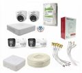 Hikvision 4 Channel AHD Hybrid Llight CCTV Package with 500 GB HDD. 