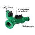 Y Connector Resealable Quick Coupling Drip Irrigation System Adapter 3-way Valve Mystic. 