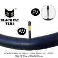 Thickened MTB Black Cat Tires 26 27.5 28/29 700X23/25C Mountain Bike Tyre Puncture Resistant MTB Inner Tube American Valve. 